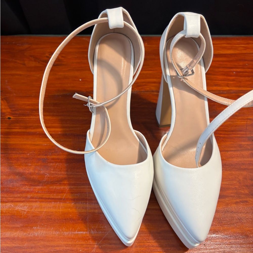 Elegant Cream Women's Heels